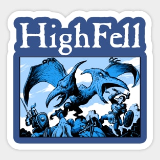 HighFell (White) Sticker